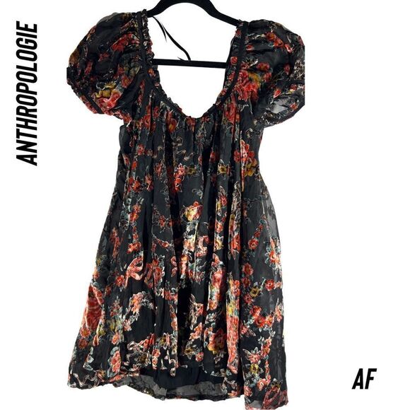 FREE PEOPLE BEAUTIFUL BLOOMS MINI DRESS NWT XS - Picture 9 of 11